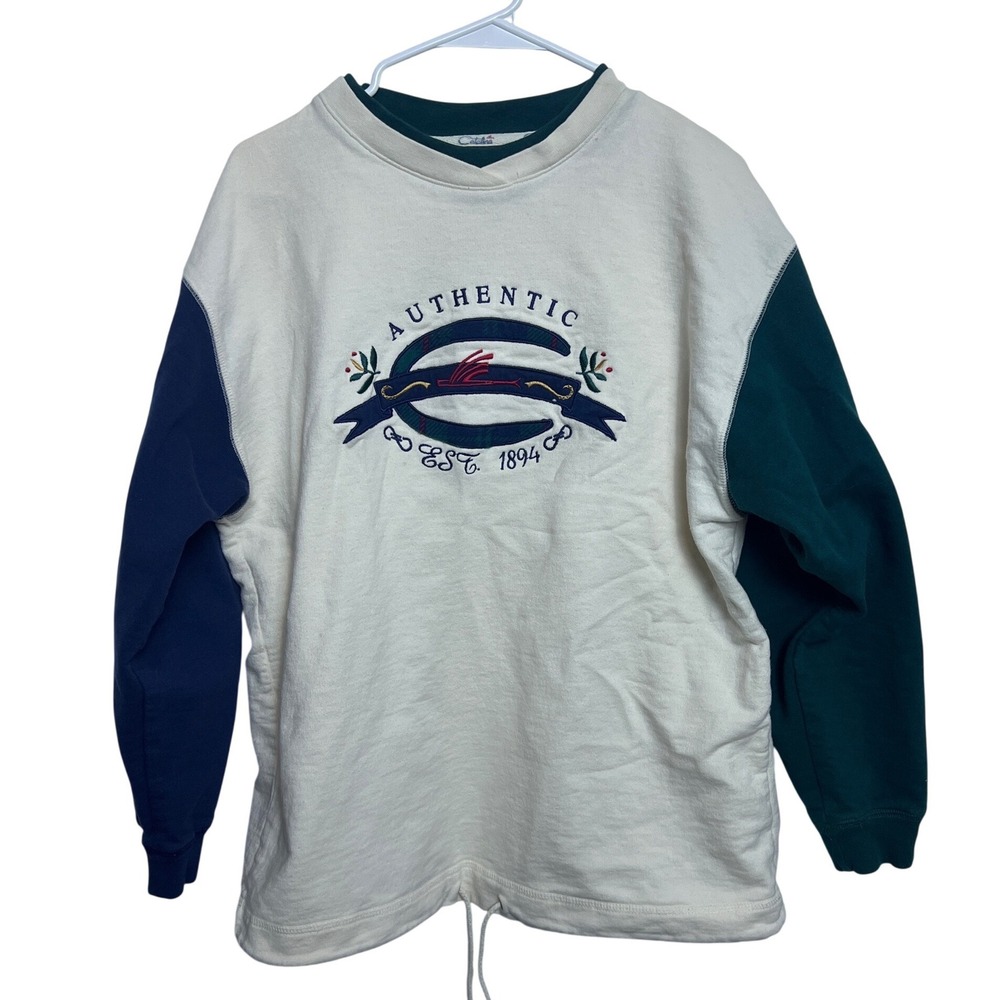 Catalina Vintage Sweatshirt  Embroidered Crest L 90S Retro Grandpa Core 
Gorpcor
